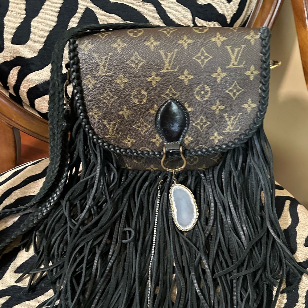 Louis Vuitton Black and Brown Monogram Crossbody Bag